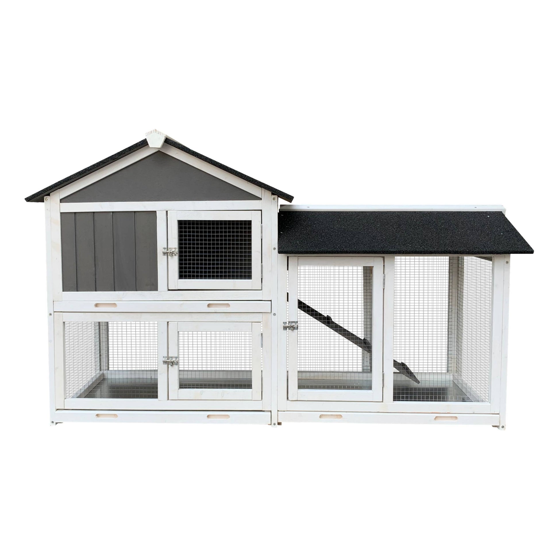 Crystal Outdoor Rabbit Hutch With Running Cage