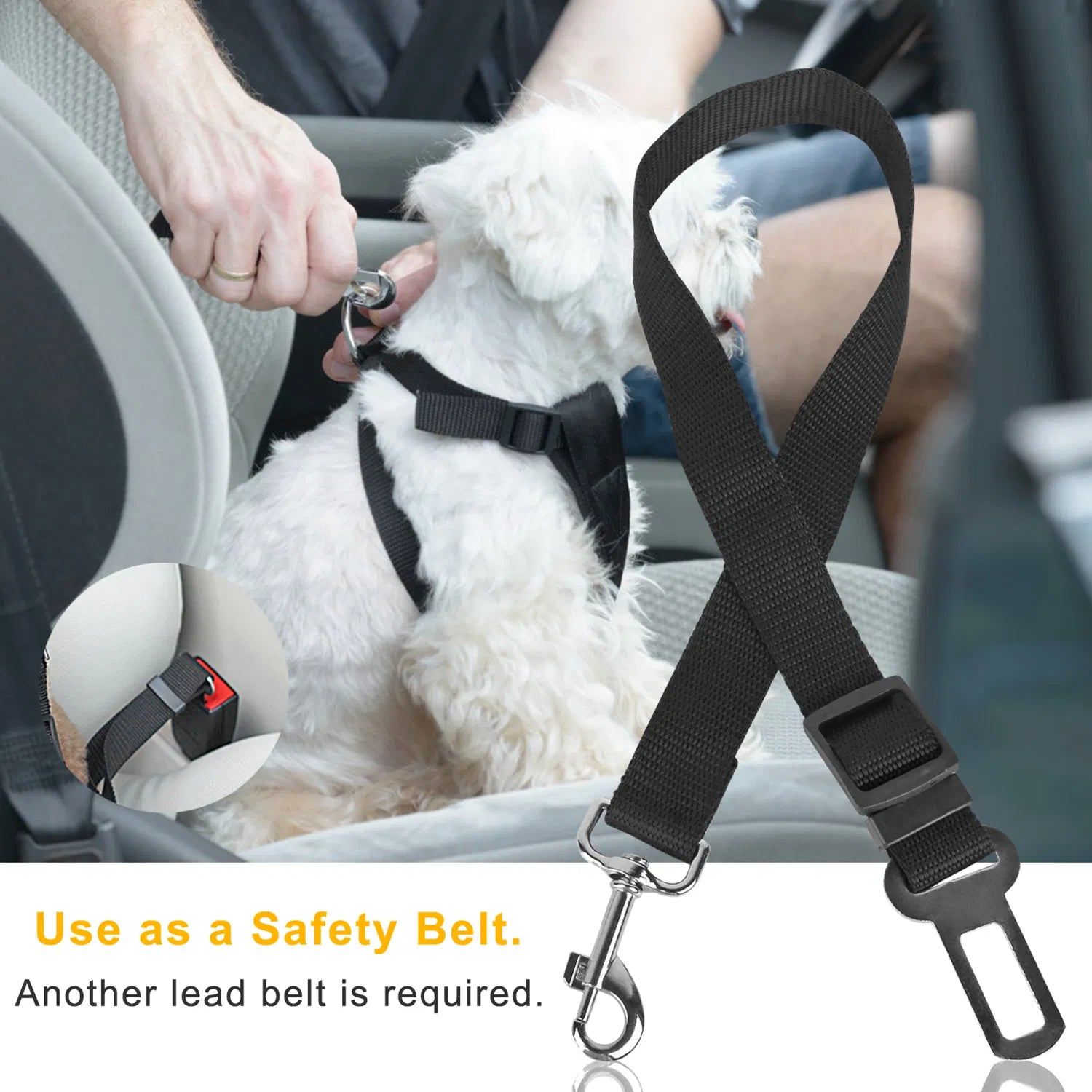 Crystal  Dog Seat Belt