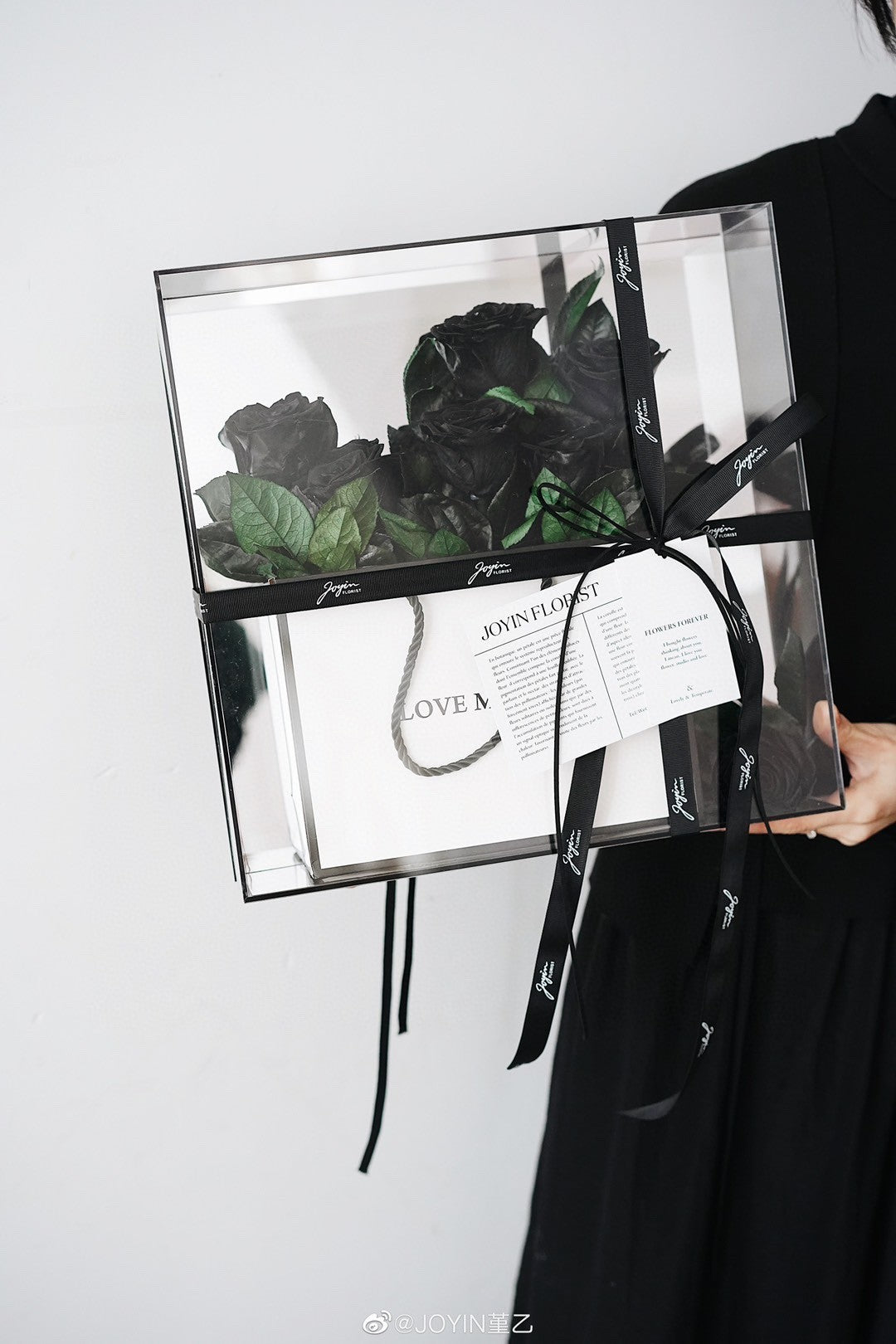 Crystal Valentine's Day Rose Eternal Flower Acrylic Gift Box