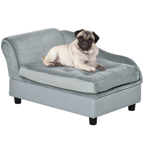 Crystal Luxury Small Dog Bed With Hidden Storage